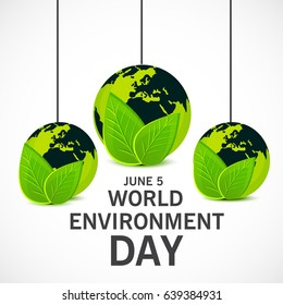 Vector illustration of a Banner for World Environment Day.