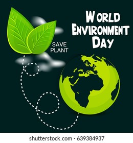 Vector illustration of a Banner for World Environment Day.