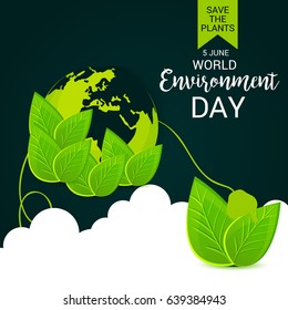 Vector illustration of a Banner for World Environment Day.