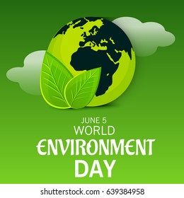 Vector illustration of a Banner for World Environment Day.