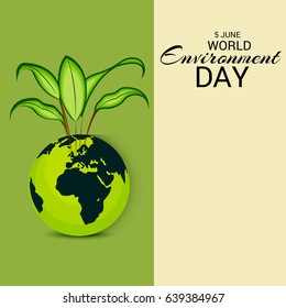 Vector illustration of a Banner for World Environment Day.