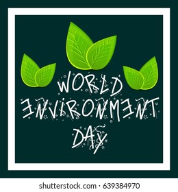 Vector illustration of a Banner for World Environment Day.