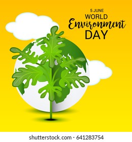 Vector illustration of a Banner for World Environment Day.