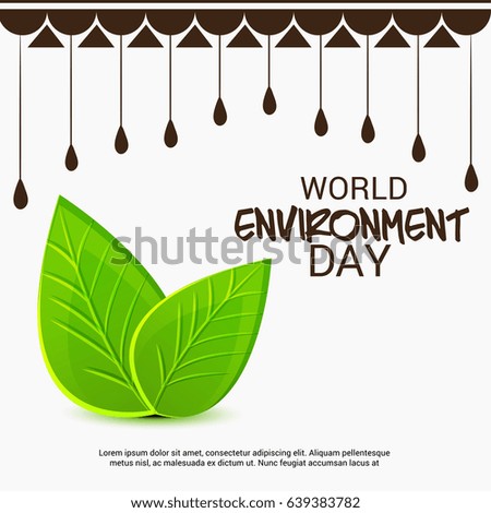 Vector illustration of a Banner for World Environment Day.