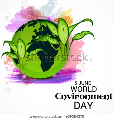Vector illustration of a Banner for World Environment Day.