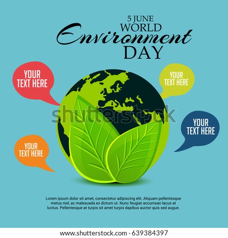 Vector illustration of a Banner for World Environment Day.