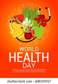 Vector illustration of a Banner for World Health Day.