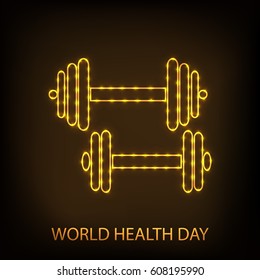 Vector illustration of a Banner for World Health Day.