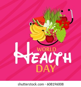 Vector illustration of a Banner for World Health Day.