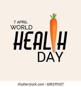 Vector illustration of a Banner for World Health Day.