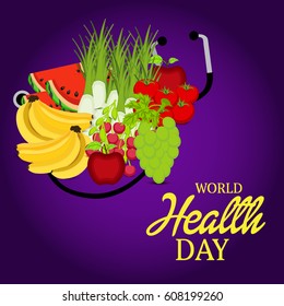 Vector illustration of a Banner for World Health Day.