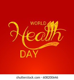 Vector illustration of a Banner for World Health Day.