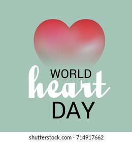 Vector illustration of a Banner for World Heart Day.