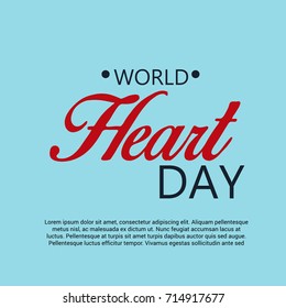Vector illustration of a Banner for World Heart Day.