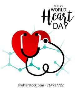 Vector illustration of a Banner for World Heart Day.