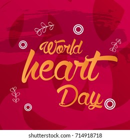Vector illustration of a Banner for World Heart Day.