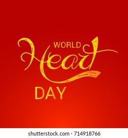 Vector illustration of a Banner for World Heart Day.