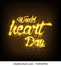 Vector illustration of a Banner for World Heart Day.