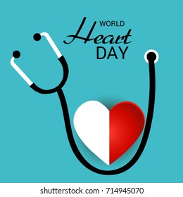 Vector illustration of a Banner for World Heart Day.