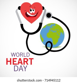 Vector illustration of a Banner for World Heart Day.