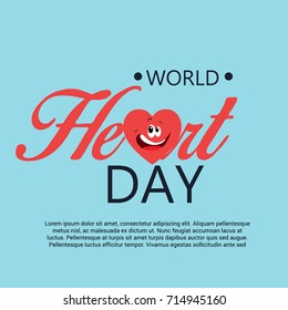 Vector illustration of a Banner for World Heart Day.