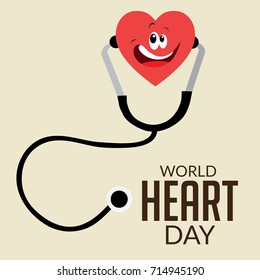 Vector illustration of a Banner for World Heart Day.