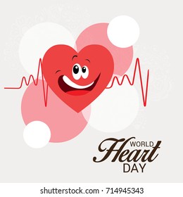 Vector illustration of a Banner for World Heart Day.