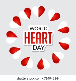 Vector illustration of a Banner for World Heart Day.