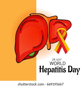 Vector illustration of a Banner for World Hepatitis Day.
