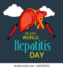 Vector illustration of a Banner for World Hepatitis Day.