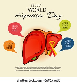 Vector illustration of a Banner for World Hepatitis Day.
