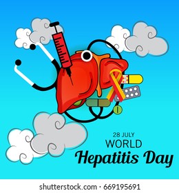 Vector illustration of a Banner for World Hepatitis Day.
