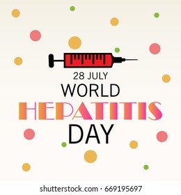 Vector illustration of a Banner for World Hepatitis Day.