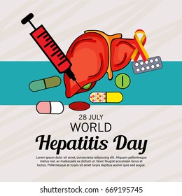 Vector illustration of a Banner for World Hepatitis Day.