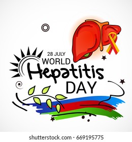Vector illustration of a Banner for World Hepatitis Day.