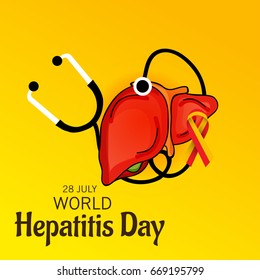 Vector illustration of a Banner for World Hepatitis Day.