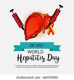 Vector illustration of a Banner for World Hepatitis Day.