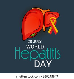 Vector illustration of a Banner for World Hepatitis Day.