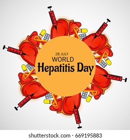 Vector illustration of a Banner for World Hepatitis Day.