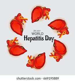Vector illustration of a Banner for World Hepatitis Day.