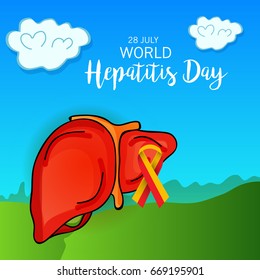 Vector illustration of a Banner for World Hepatitis Day.
