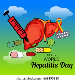 Vector illustration of a Banner for World Hepatitis Day.