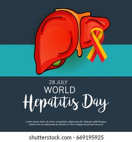 Vector illustration of a Banner for World Hepatitis Day.