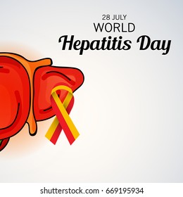 Vector illustration of a Banner for World Hepatitis Day.