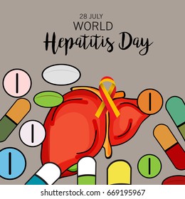 Vector illustration of a Banner for World Hepatitis Day.