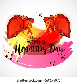 Vector illustration of a Banner for World Hepatitis Day.