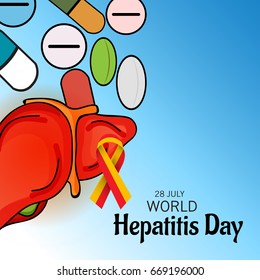 Vector illustration of a Banner for World Hepatitis Day.