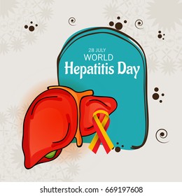 Vector illustration of a Banner for World Hepatitis Day.