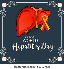 Vector illustration of a Banner for World Hepatitis Day.