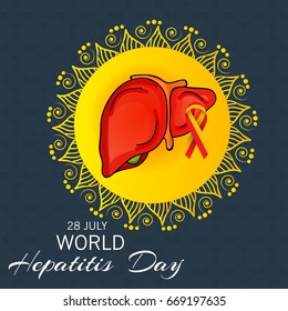 Vector illustration of a Banner for World Hepatitis Day.
